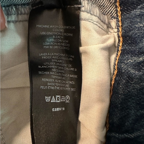 Free People We The Free Women's 24 Medium Wash Blue distressed Denim Jeans(a3 - Picture 11 of 11